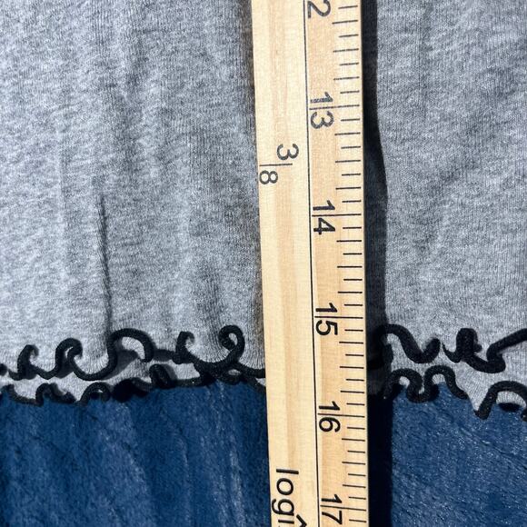 Forever 21 Gray Mad Cool Fresh Womans Short Sleeve blouse shirt Size Medium - Picture 5 of 6